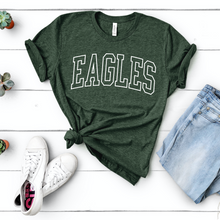 Load image into Gallery viewer, EAGLES puffy letters (Shirt and Sweatshirt)