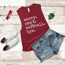 Load image into Gallery viewer, Sorry. Can't. Softball. Bye.