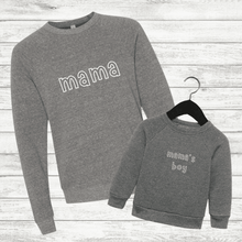 Load image into Gallery viewer, MAMA & MAMA's BOY Set Gray (Font: Outline)