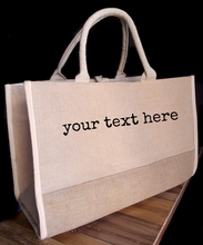 Load image into Gallery viewer, Custom Burlap Bag