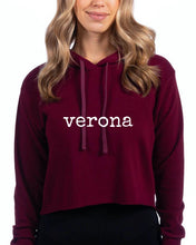Load image into Gallery viewer, Verona Woman’s Cropped Hoodie