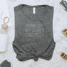 Load image into Gallery viewer, Works out but clearly loves pizza