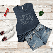 Load image into Gallery viewer, Works out but clearly loves wine