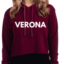 Load image into Gallery viewer, Verona Woman’s Cropped Hoodie
