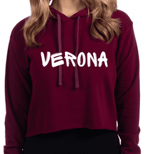 Load image into Gallery viewer, Verona Woman’s Cropped Hoodie
