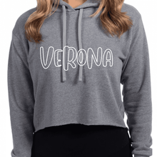 Load image into Gallery viewer, Verona Woman’s Cropped Hoodie
