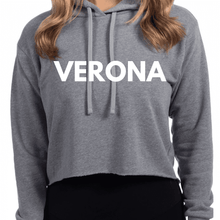 Load image into Gallery viewer, Verona Woman’s Cropped Hoodie
