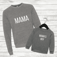 Load image into Gallery viewer, MAMA &amp; MAMA&#39;s BOY Set Gray (Font: Caps)
