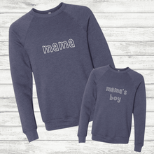 Load image into Gallery viewer, MAMA &amp; MAMA&#39;s BOY Set Navy (Font: Outline)
