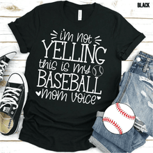Load image into Gallery viewer, Baseball Mom Voice Tee
