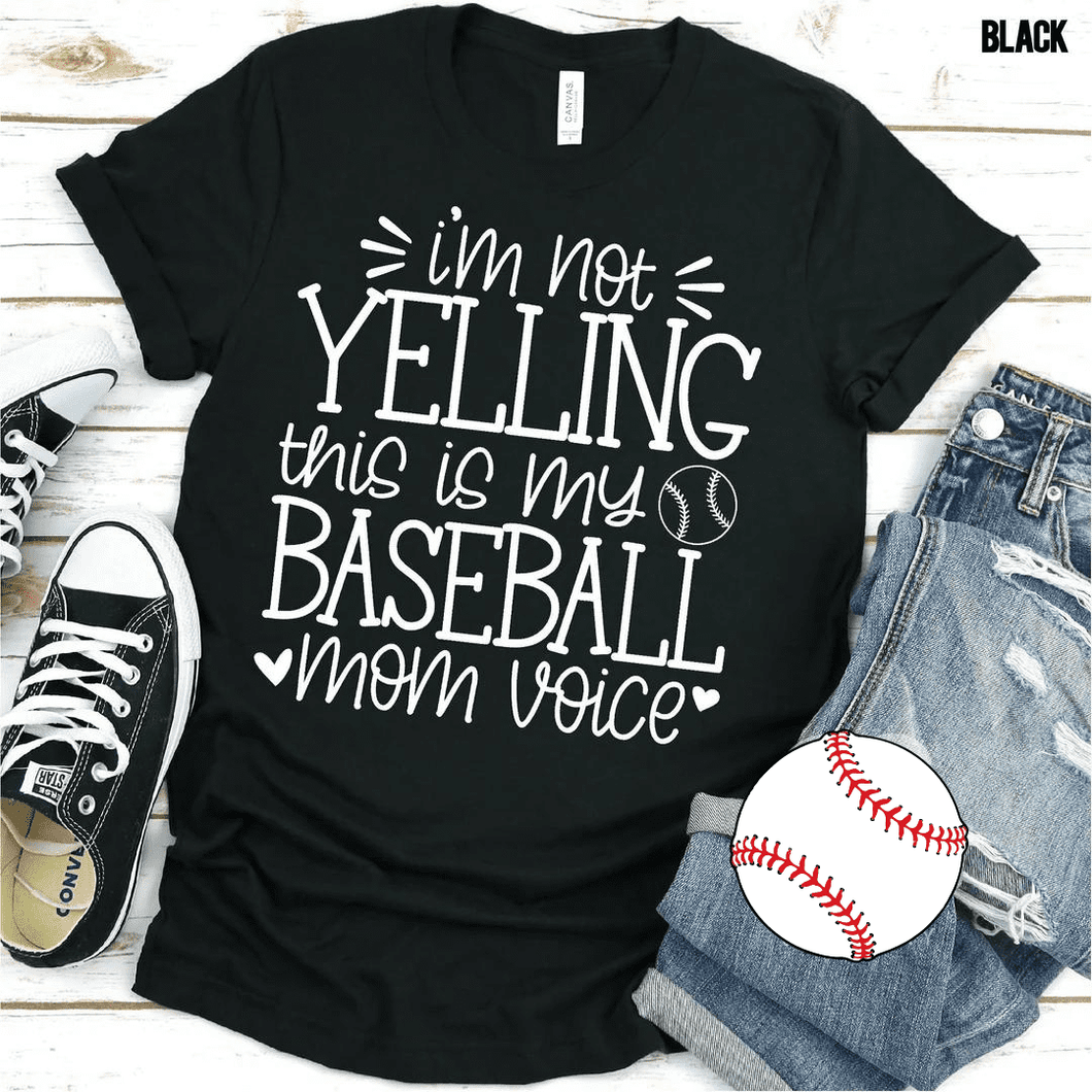 Baseball Mom Voice Tee
