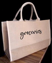 Load image into Gallery viewer, Groceries (Jute/Burlap)

