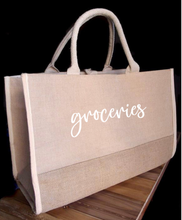 Load image into Gallery viewer, Groceries (Jute/Burlap)
