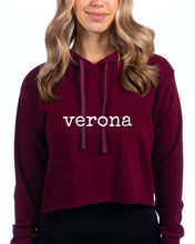 Load image into Gallery viewer, Verona Woman’s Cropped Hoodie
