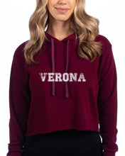 Load image into Gallery viewer, Verona Woman’s Cropped Hoodie
