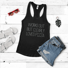Load image into Gallery viewer, Works out but clearly loves pizza
