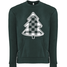 Load image into Gallery viewer, Plaid Christmas Tree Sweatshirt
